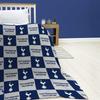 Tottenham Hotspur FC Polyester Checkered Fleece Blanket