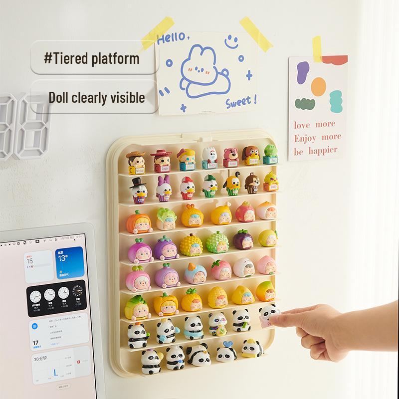 Mengli Wall-Mounted Transparent Display Box for Figures - Dustproof Storage Cabinet 