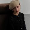 LALA Wool Beret Baker Hat (Wool Gloves and Pouch Included)