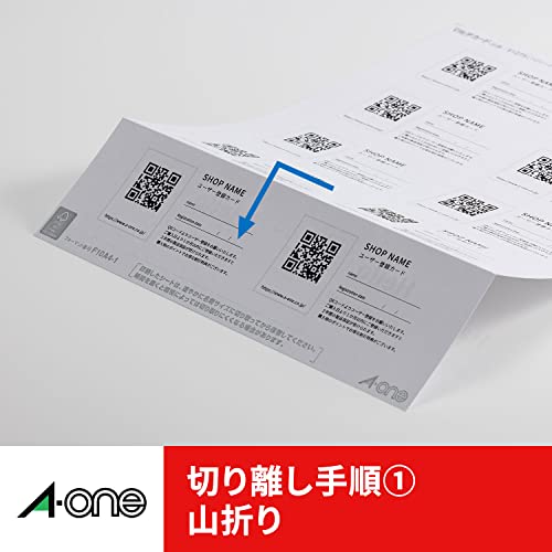A-One Multi Card 30 Sides Word Card Size Perforated 5 Cards 51163