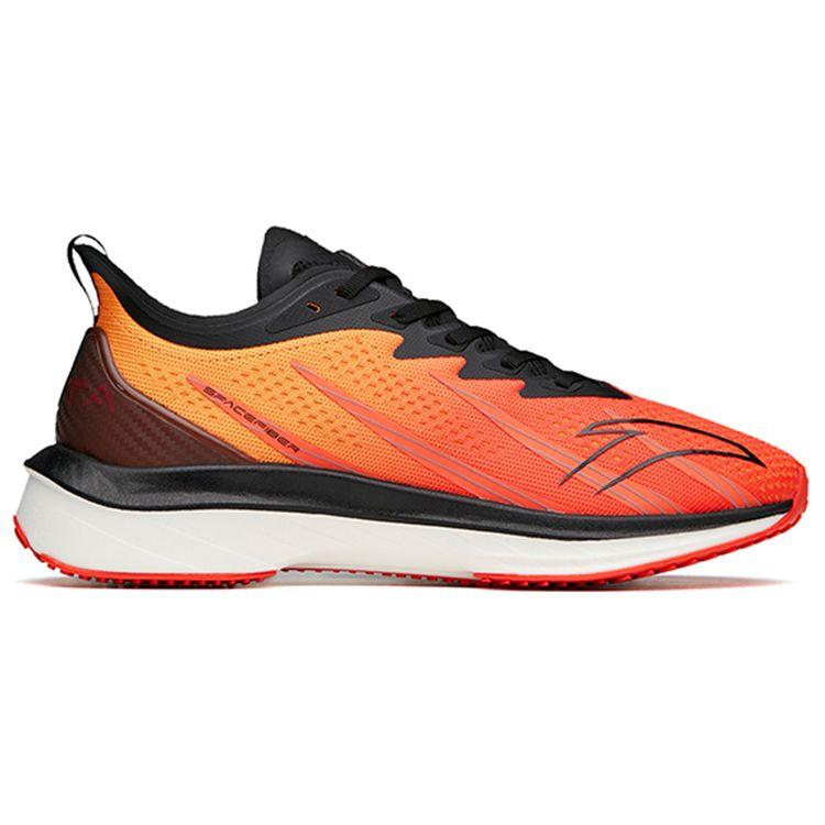 Anta Running Series Wormhole Technology Sports Shock Absorption Non-Slip Wear-Resistant Low-Top Running Shoes Men Sneaker Red Yellow Black 112145566-1