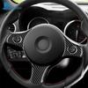 Real Soft Carbon Fiber Sticker LHD RHD Car Steering Wheel Button Trim For Alfa Romeo 159 2005-2017 2018