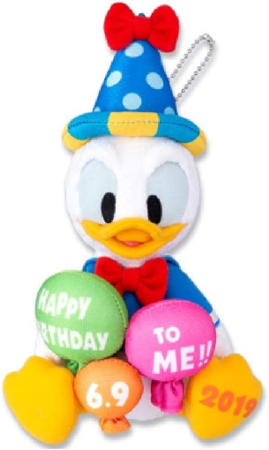 

Мягкий значок Дональда Дака С ДНЕМ РОЖДЕНИЯ, сувенир Disney Goods 2019 МЕНЯ!