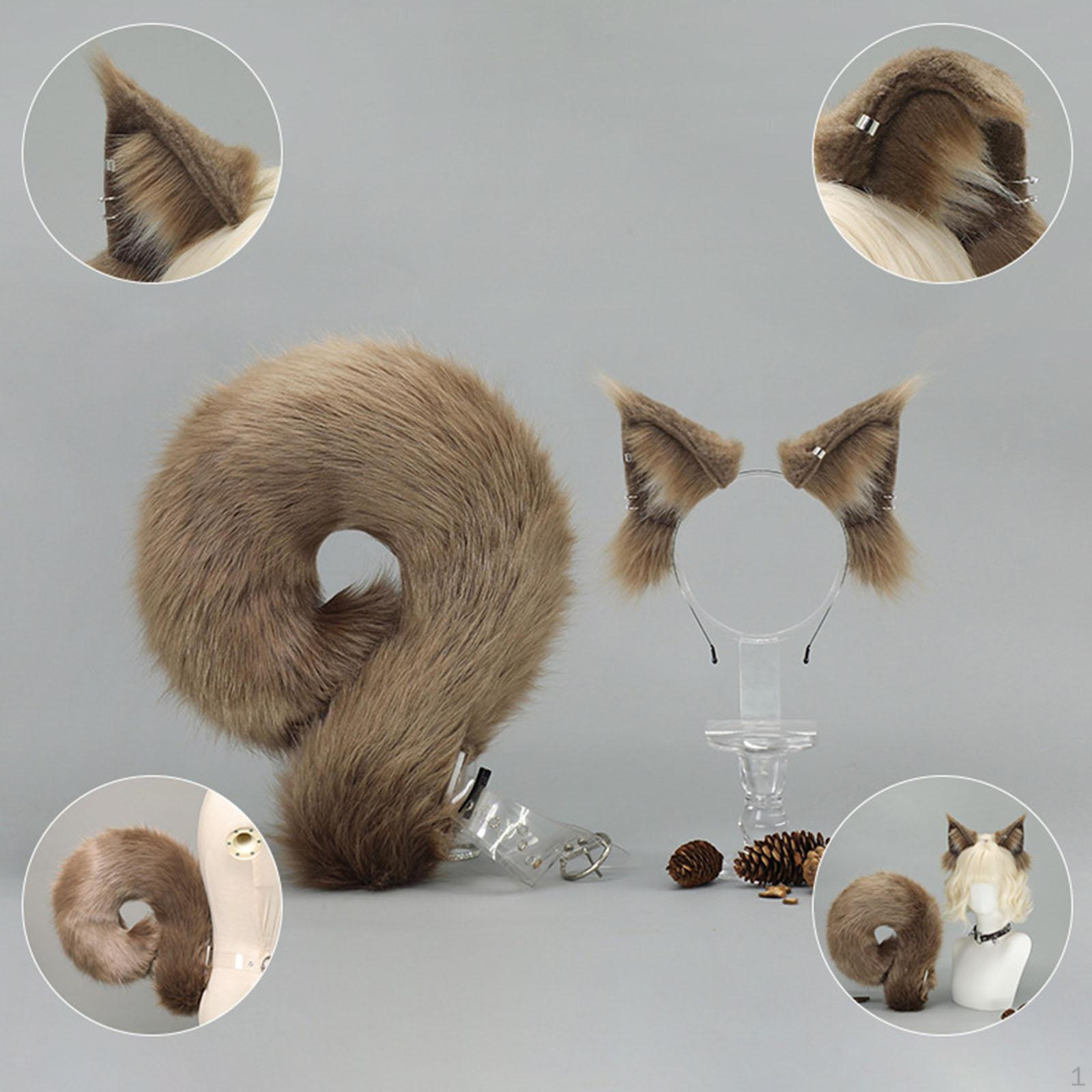 

Набор Беличьи уши и хвост Костюм животного для вечеринки маскарада сценического представления