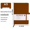 Customizable A5 Leather Strap Notebook with Printable Logo - Simple Business Design