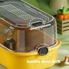 Large Space Hamsters Cage with Ventilated Lid Clear Pet Cage Indoor Resting Sleep Villa for Chinchillas Guineapigs