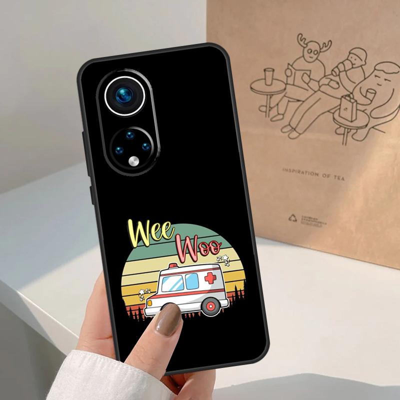 Wee Woo Ambulance For Honor Magic 8 7 6 5 Pro Case For Honor X9d X9c X9b X9a X8c X8b Win 200 400 50 70 90 Lite
