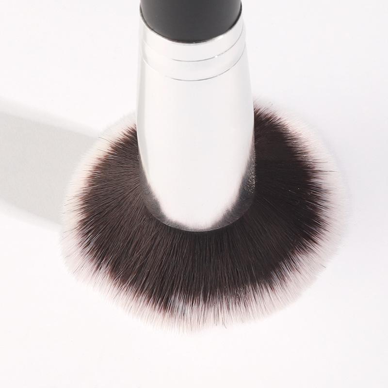 Single round head loose powder brush contour brush soft fiber hair makeup brush non-marking foundation brush beauty tool