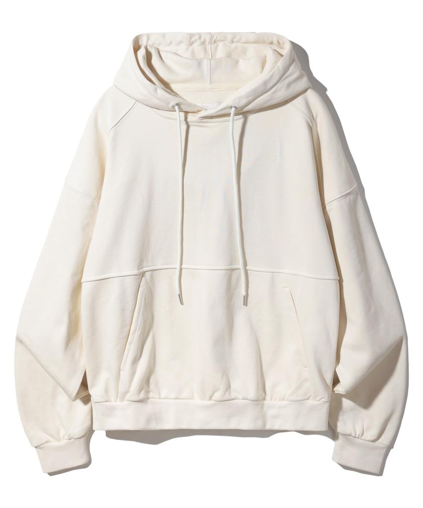 Side Slit Logo Raglan Hoodie Bk8906_Cream