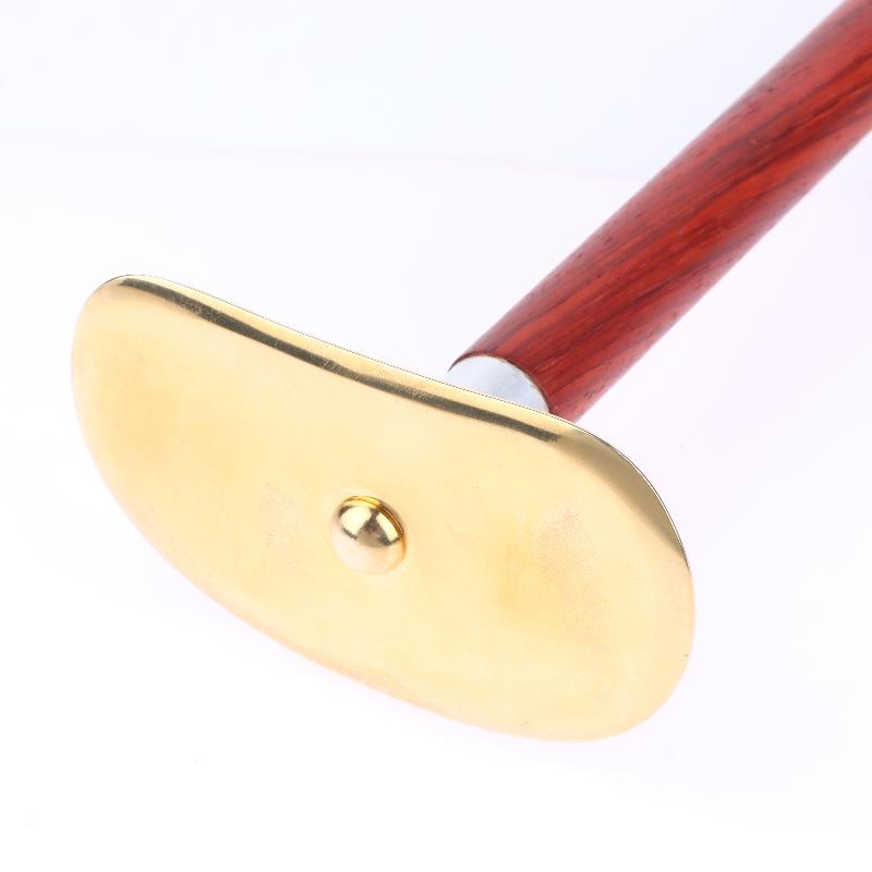 Holz & Messing Gua Sha Werkzeug - Natürliche Massage für Gesicht/Körper, Lymphdrainage, Hautpflege & Schmerzlinderung