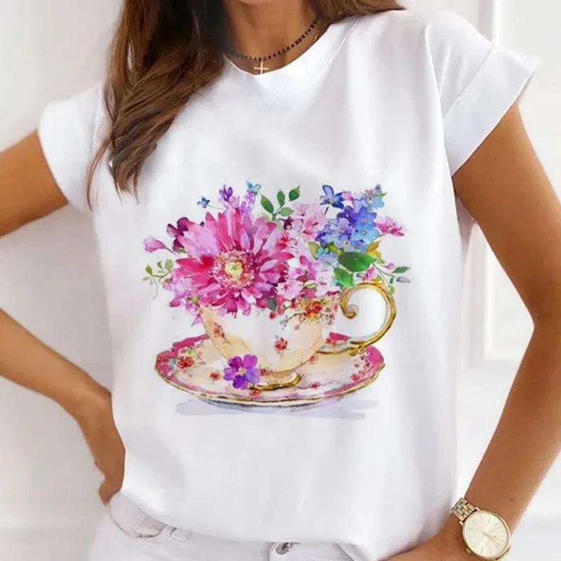African Women's New Fashion City Girl Half Sleeve Basic Cute Clothes T-shirt Graphic T Shirts Y2k Tops Harajuku Vintage Tee