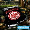 Individuelle Personalisierte Decke Frankfurt Fußball Weiche Wohndecke, Geeignet für Familie und Freunde, Sofadecke, Heimdekoration Weihnachtsgeschenk