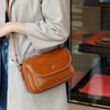 Crossbody Small Square Bag Versatile and Trendy, Genuine Leather Single-shoulder Bag Casual Women's Bag