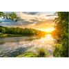 Wallpaper Tianhe Landscape Sunset 3d Mural Living Room Bedroom Shanshui Sunshine Tv Background Wall Paper
