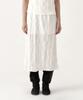 Bowloon Wrinkle Long Skirt (Cream)