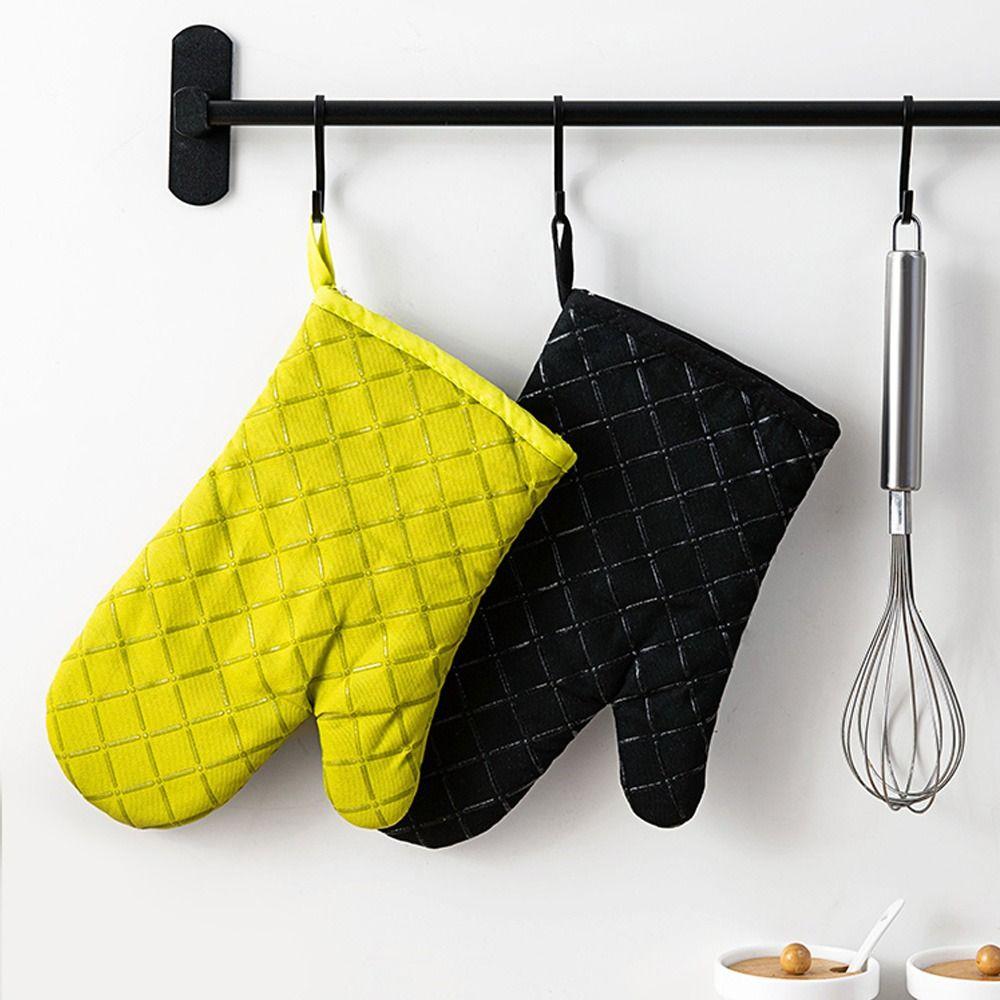 Verbrühsicher Küchenofenware Rutschfest Dicke Kochhandschuhe Ofenhandschuhe Mikrowellen-Isolierung Backwerkzeug