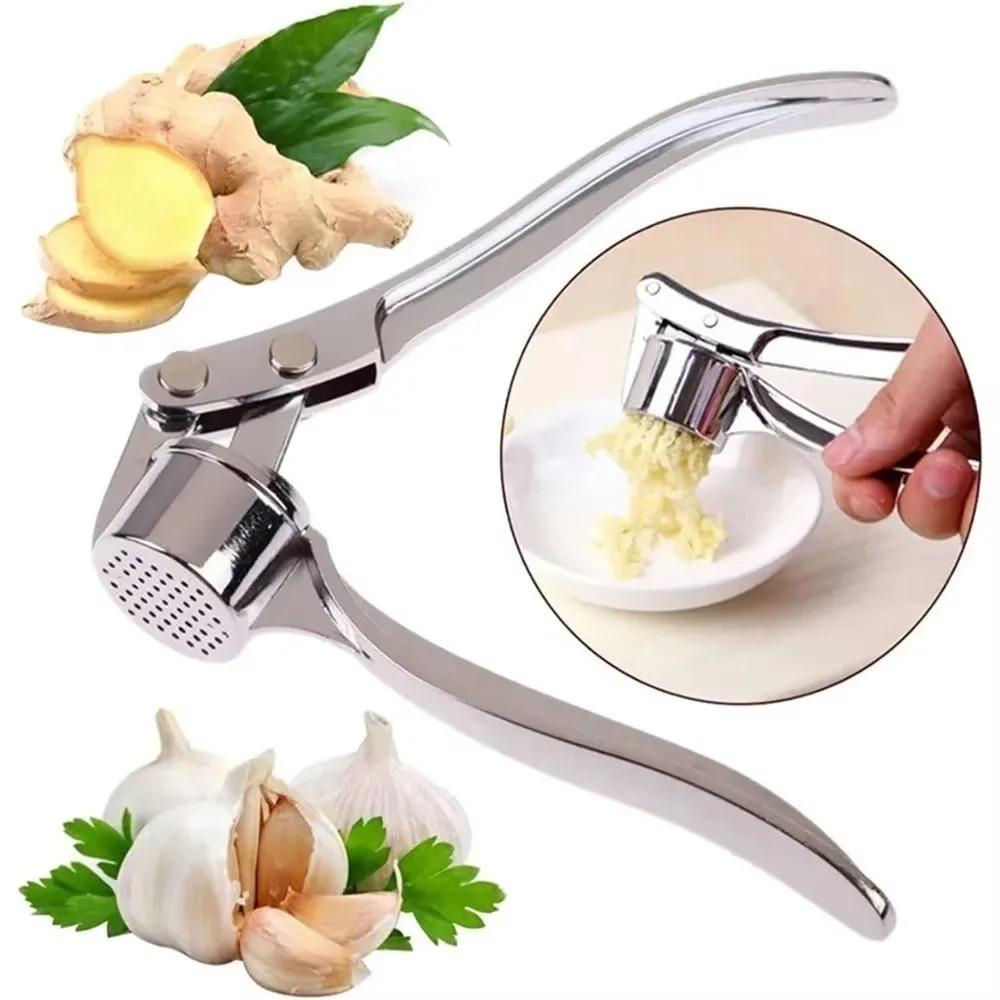 D2 High Efficiency Garlic Press Heavy Duty Garlic Mincer Easy To Squeeze and Clean Rust Proof and Dishwasher Safe Ginger Crusher