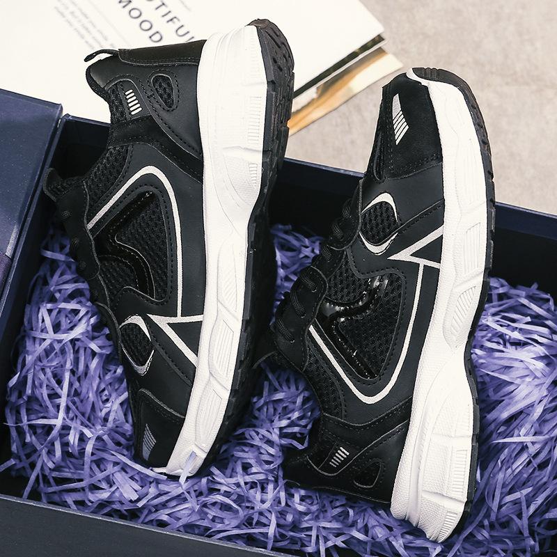 New annual mesh breathable sneakers thick-soled heightening casual shoes dad shoes