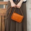 First Layer Cowhide Shoulder Bag, Mobile Phone Bag, Women's Satchel, Messenger Bag, Japanese Retro Exquisite and Simple Mini Bag, Women
