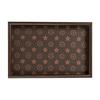 Wooden Tray Light Luxury Living Room Desktop Jewelry Storage Tray Leather Material Retro Desktop Display Plate
