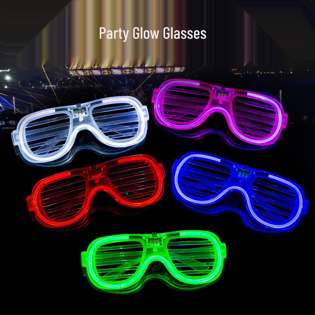 LED Flashing Disco Glasses - Glow-in-the-Dark Party Props for Influencers