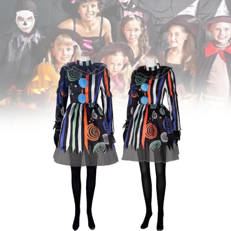 Halloween Cosplay Clown Dress Costume Party Props Funny Stage Performance Suit
