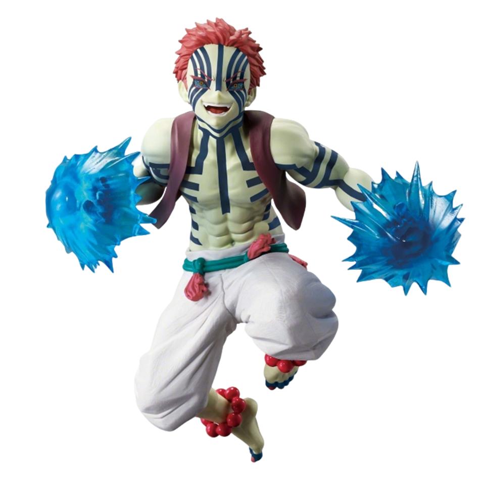 19cm Anime Figure Demon Slayer Figures Slayer Akaza Doll Figurine Warrior Action Figure Model Toys Anime Model Figure Car Doll