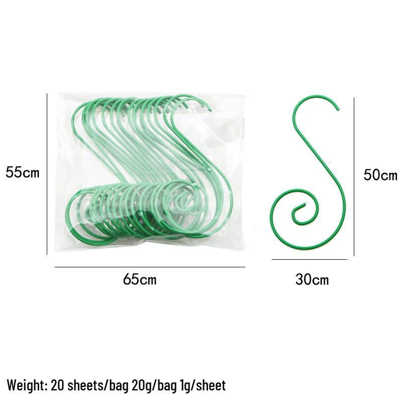 Metalowe haczyki S z drutu na ozdoby świąteczne, biżuterię i skarpety bożonarodzeniowe