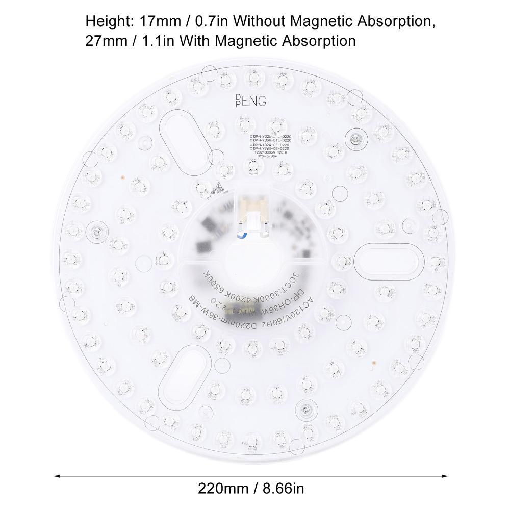 120V Ceiling Fan LED Light Replacement 36W LED Ceiling Fan Light Retrofit  For Living Rooms