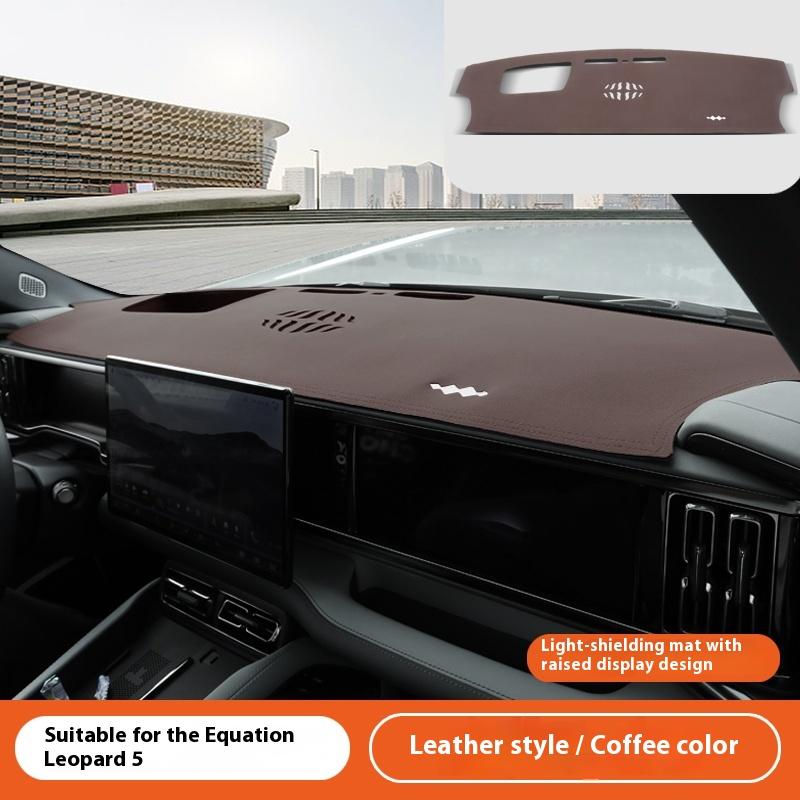 For BYD Leopard 5 Denza B5 Dashboard Cover Dashmat Anti-Glare Sun Protection Anti-Cracking Interior Decorative Pad Accessories