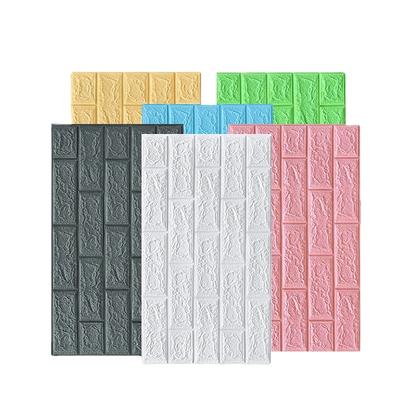 70x38cm 3D Wandaufkleber Selbstklebend Schaumstoff Ziegel Raumdeko DIY 3D Tapete Wanddeko Wohnzimmer Wandaufkleber für Kinderzimmer