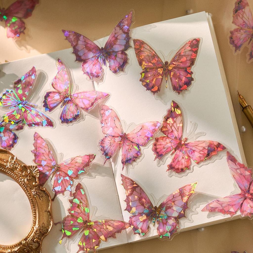 Zaomo Holographic Butterfly Islands Sticker Pack for DIY Journals