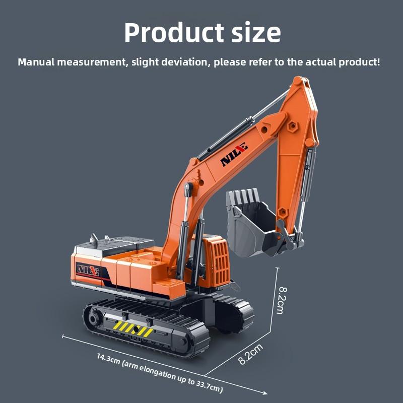Inertia Engineering Simulation Vehicle Excavator Machine Model Children Toy Car