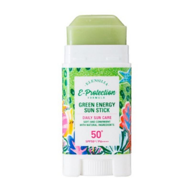 Elensilia Green Energy Семейный солнцезащитный стик SPF50+ PA++++ 16 г – Портативный солнцезащитный стик для всех типов кожи