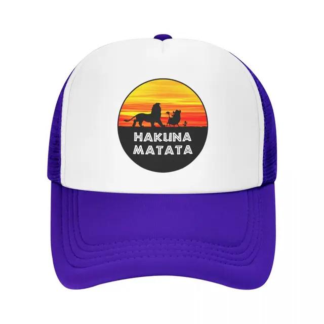 Classic Hakuna Matata Baseball Cap Unisex Women Adjustable Funny Timon Pumba Trucker Hat Sun Protection Snapback Caps