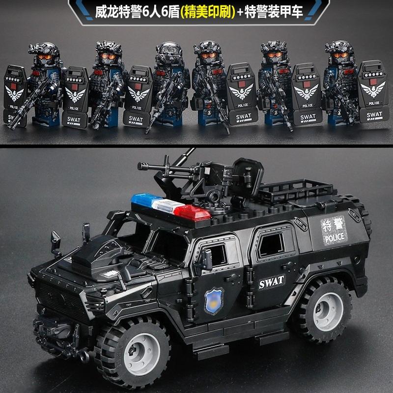 New building block Delta Veyron special police Jiaolong special forces Army Marine Corps mini humanoid doll birthday gift toys