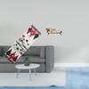 Seasonal Winter Christmas Table Runner And Miniature Sofa Model Wooden Bed DIY Accessories for