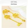 Trendy Flower Link Bracelet For Women Gold Plated Lucky Flowers Bracelet Jewelry Women Elegant Jewelry Gift