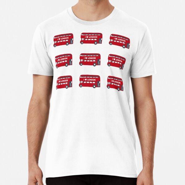 

London red bus pattern | London | London bus S to 5XL Made in the AU/USA T-Shirt XL