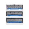 3pcs Razors Blades Retro Rotating 3 Layered Razors Blades Refills Men Razor Blades