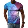 Letní móda Kreativní obrázek Pánské tričko Potištěné personalizované technologické prvky Vyrobeno v Číně Top s kulatým výstřihem a krátkým rukávem