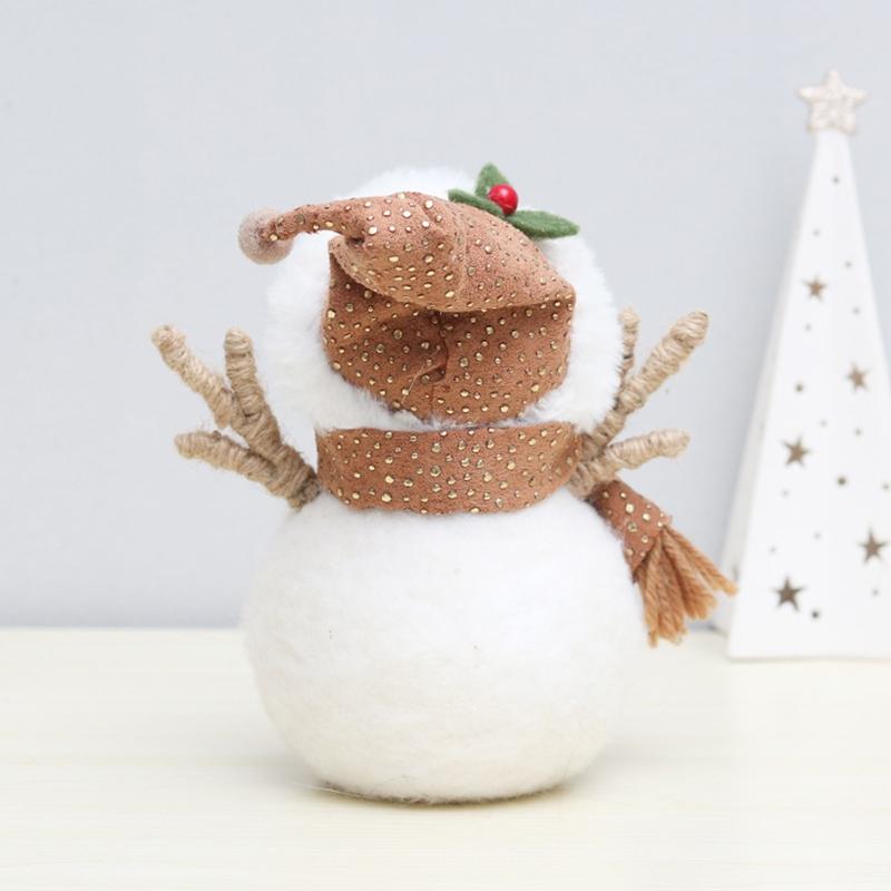 Wind Wool Felt Elk Snowman Doll Desktop Ornament 1PCS Snowman