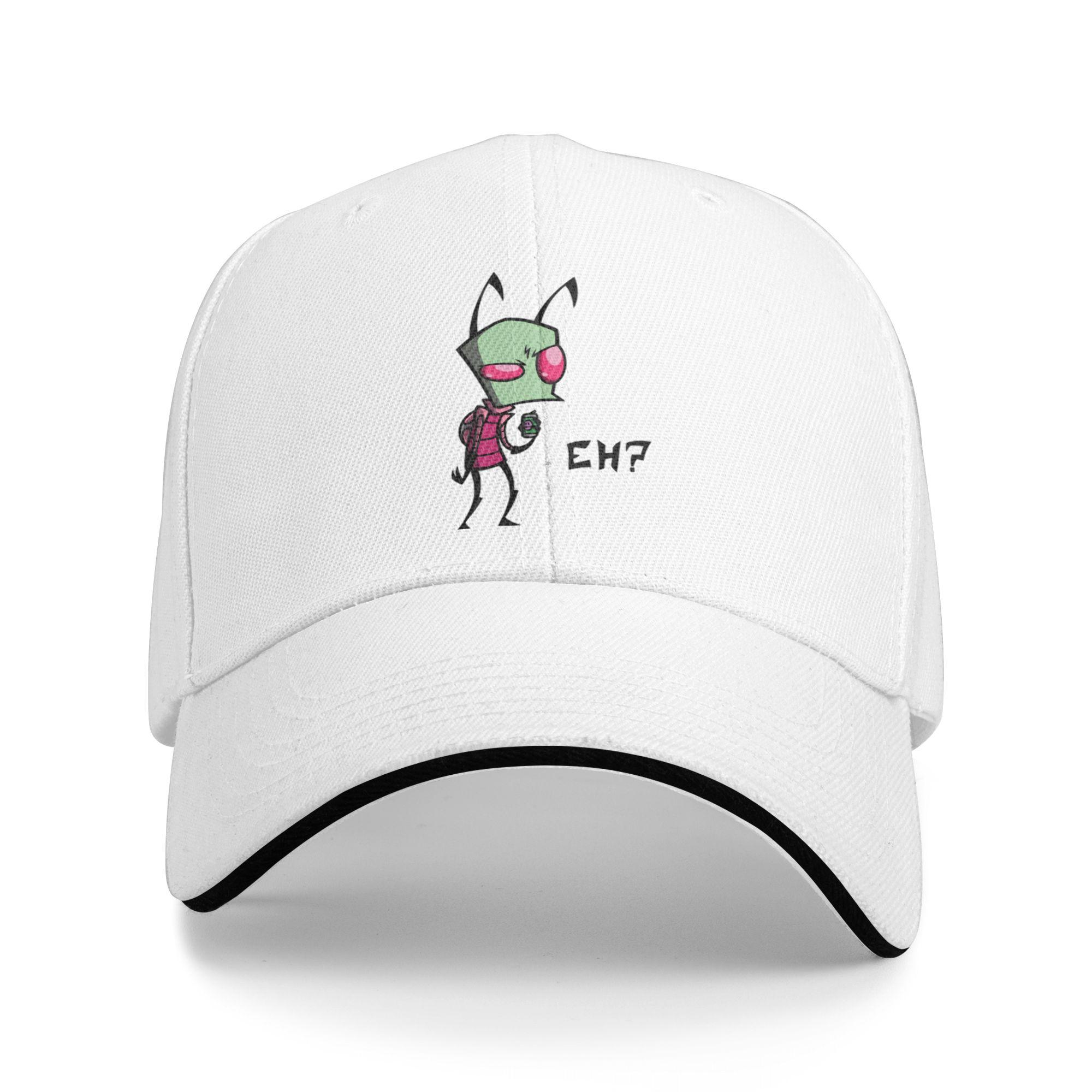 Invader Zim Mood Cartoon  Baseball Cap Fashion  Sandwich Caps Unisex Women Adjustable Headwear Outdoor One Size