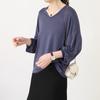 Loose V-neck Long Sleeve Women's Sun Protection T-shirt - Plus Size Summer Riding Top, Korean Style
