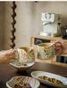Limited Edition Vintage-Style Ceramic Coffee Mug - Handmade with Floral Design