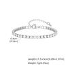 French Niche Shiny Zircon Tennis Chain Bracelet, High-End Light Luxury Necklace, Stainless Steel Jewelry Women'S Br-1241