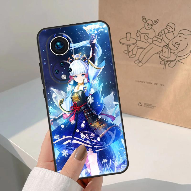 Genshin Impact Kamisato Ayaka For Huawei P20 P30 P40 P60 Pro P Smart Nova 9 5T Honor 70 90 50 Magic5 Lite X7a X9a X8a Case