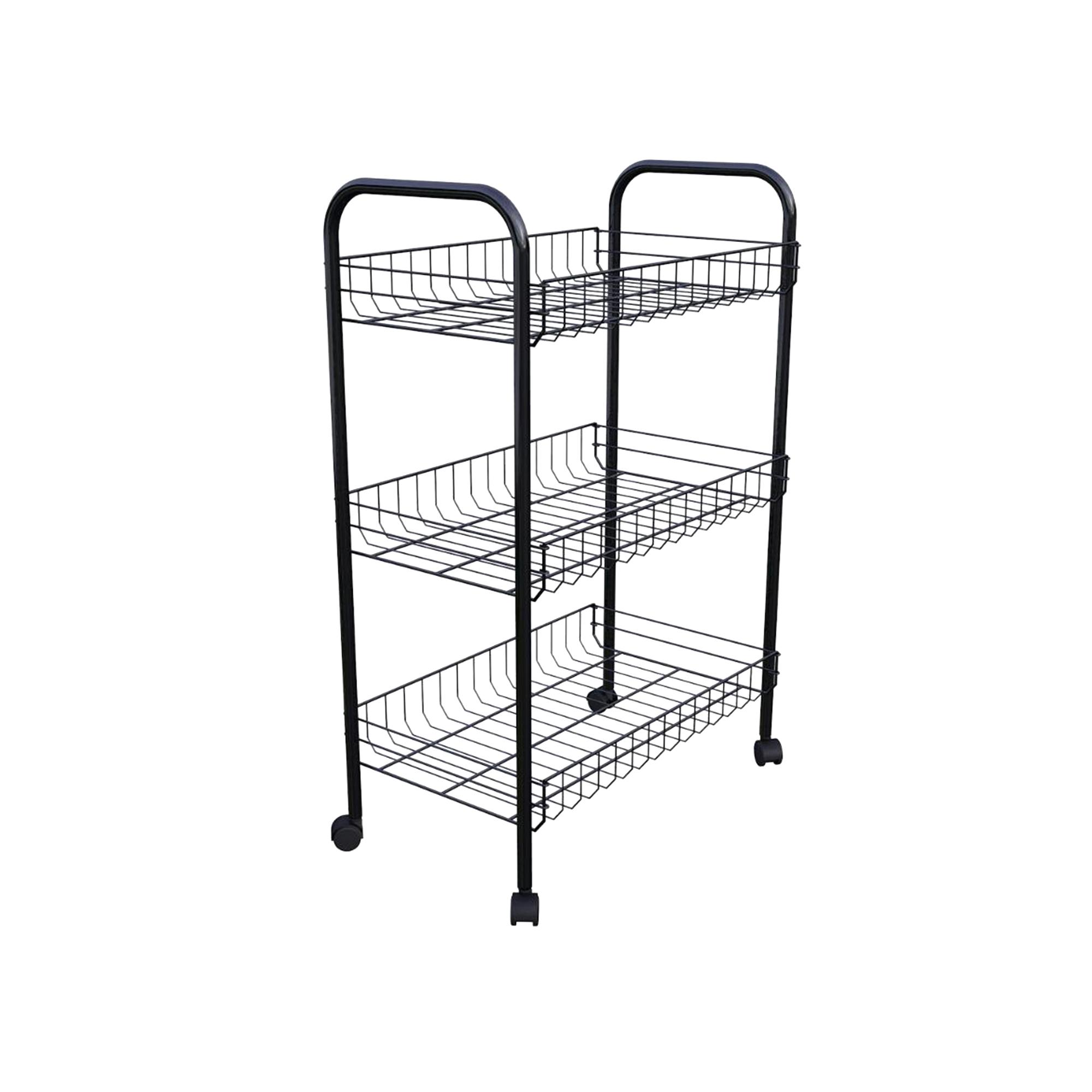 

3-х уровневая многоцелевая кухонная полка - черный