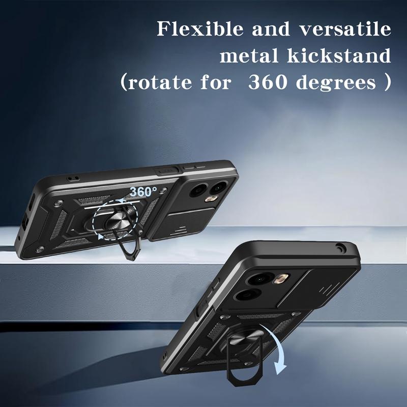 For Motorola Moto G05 Case Car Magnetic Holder Ring Shockproof Armor Phone Cover For Moto G05 G 05 MotoG05 Lens Protection Funda