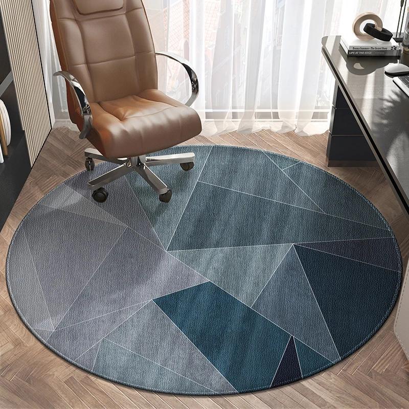 Bedroom Round Floor Mat Dirt Resistant Round Carpet Office Computer Gaming Swivel Chair Rocking Table Study Stool Under Study